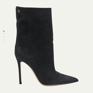 NEW Gianvito Rossi Suede Stiletto Booties
